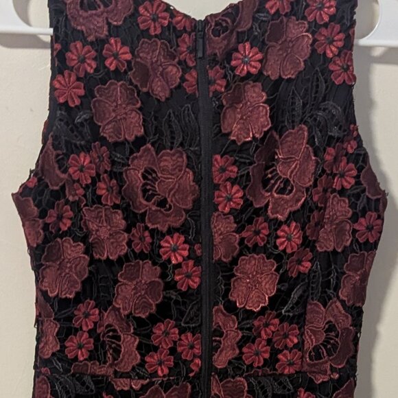 Forest Lily Floral Unconventional Lace Overlay Dress Goth Cutegoth Whimsigoth - Picture 7 of 8